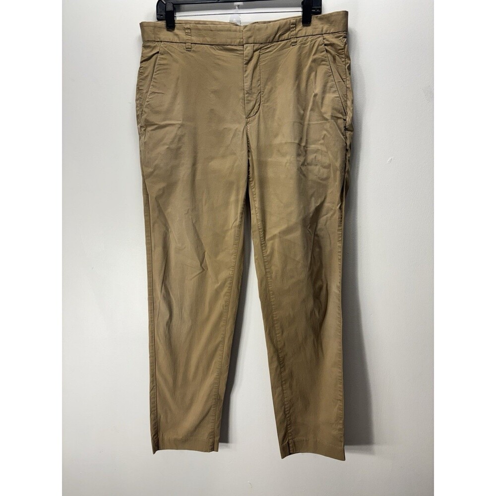Everlane Mens Midweight Slim Chino Pants  Cotton Straight Stretch Brown Sz 34x30